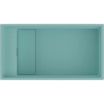 Мойка OMOIKIRI KINARU PRO 86-U/I-AZ Artceramic/Azur blue